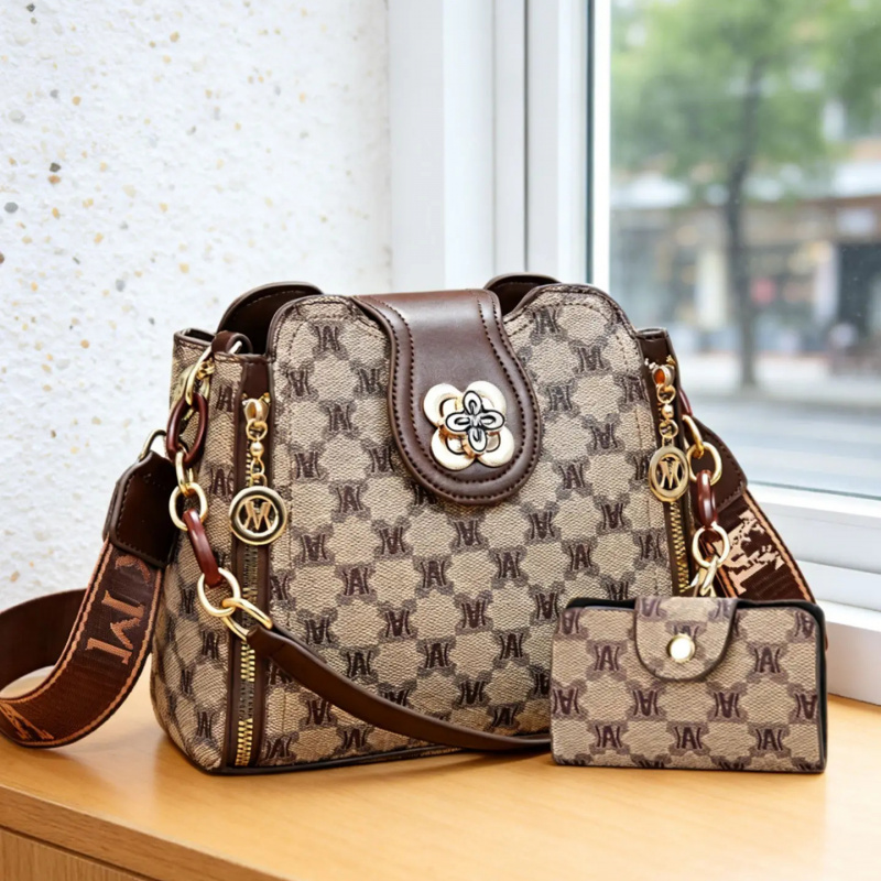 Women Bags Daily Use - 빈티지 레터 프린트 숄더백, 패셔너블하고 다용도로
