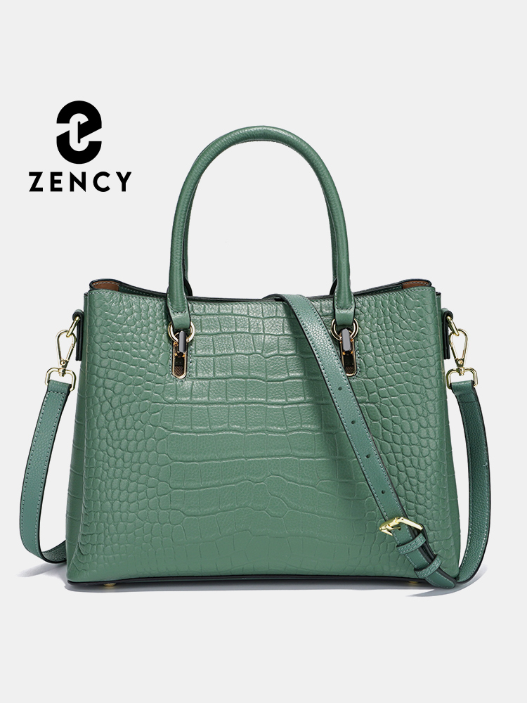 Women'S Work Bags Tote - Zency 여성용 정품 가죽 탑 핸들