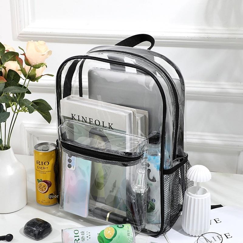 Women Bags Large - 투명 PVC 야외 스포츠 피트니스 배낭