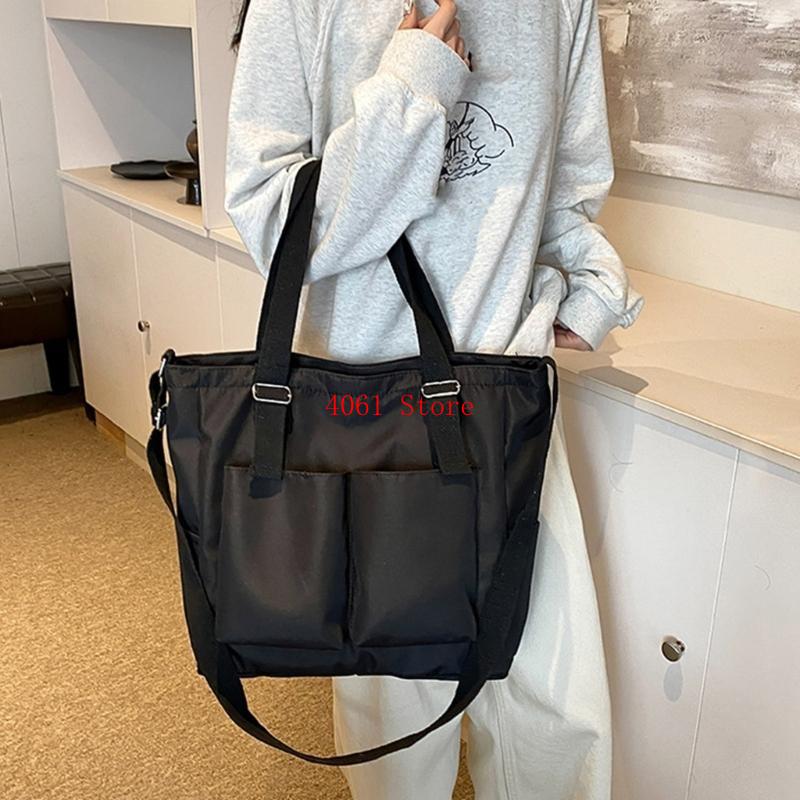 Women'S Work Bags Tote - 여성용 지갑 가방 포켓이 달린 대용량