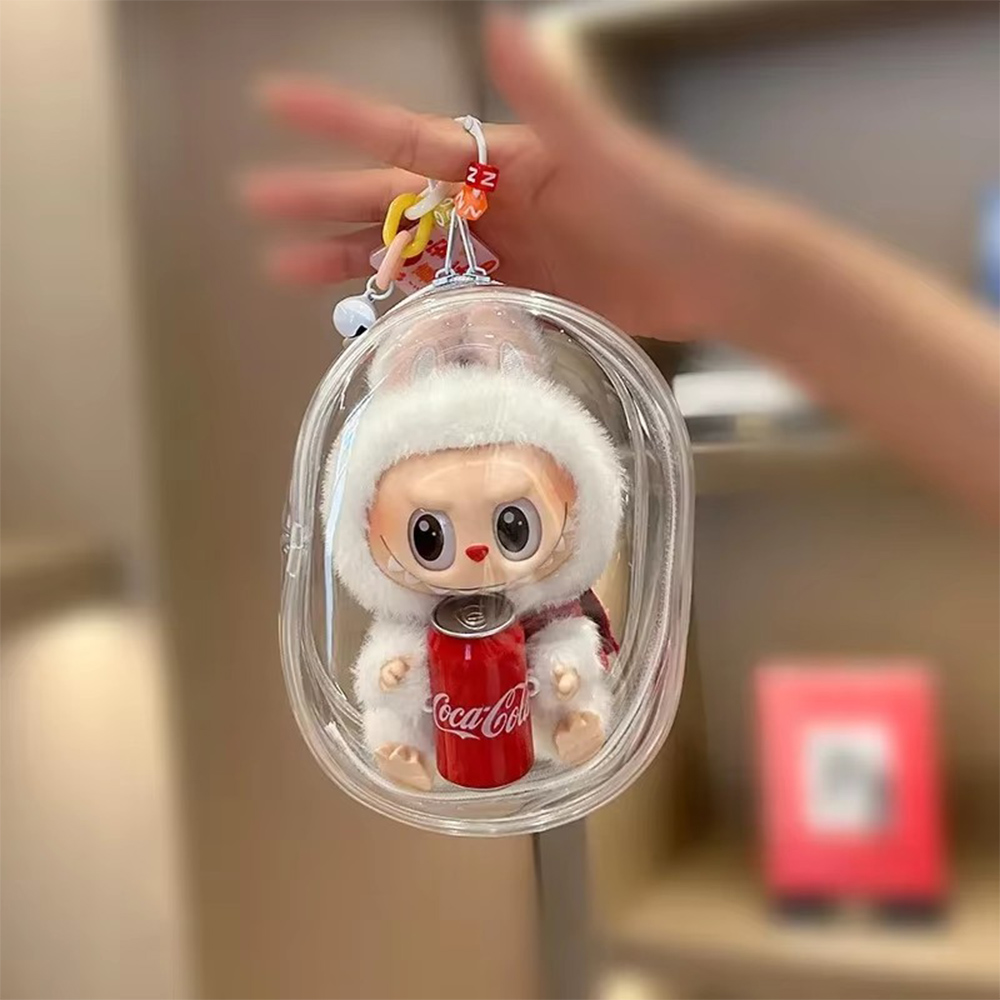 Women Bags Manufacturer - 플러시 Labubu 인형 투명 보호 보관