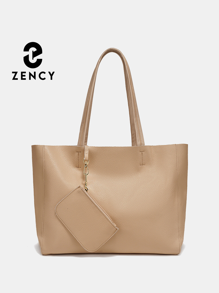 Women'S Work Bags Tote - Zency 정품 가죽 대형 토트 백