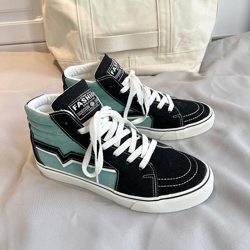 Vans Shoes Authentic - 레트로 하이탑 스니커즈 남녀 공용 블랙
