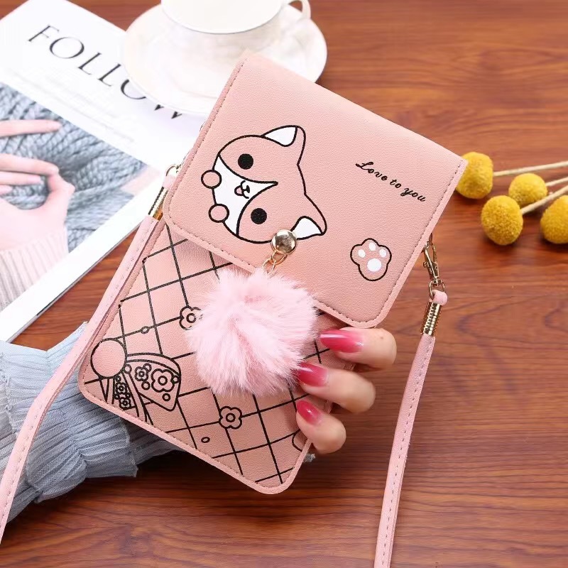 Women Bags Mini - 여성을 위한 귀여운 만화 패턴 터치스크린