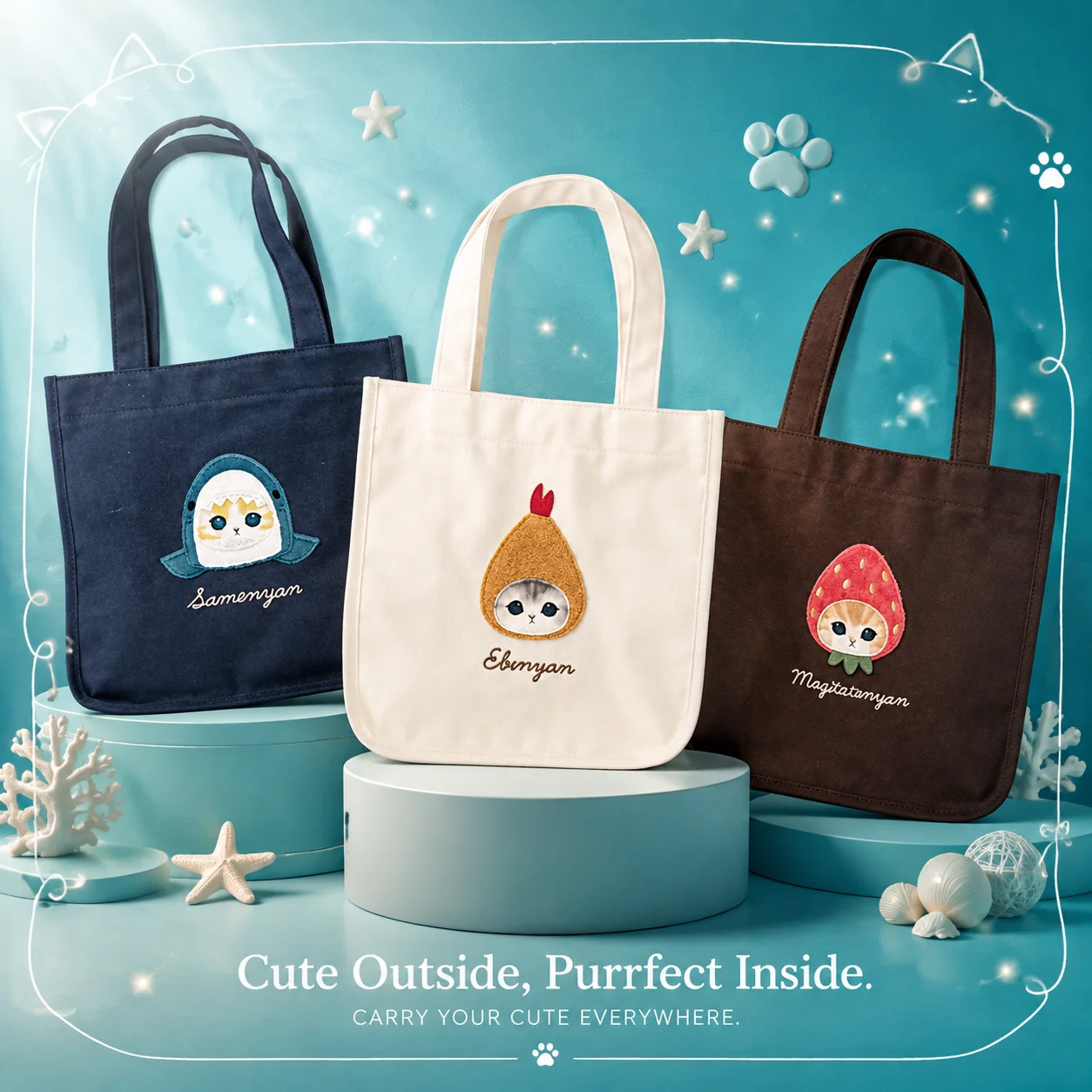 Women Bags Daily Use - 일본 모후산드 스타일의 새로운 귀여운 상어