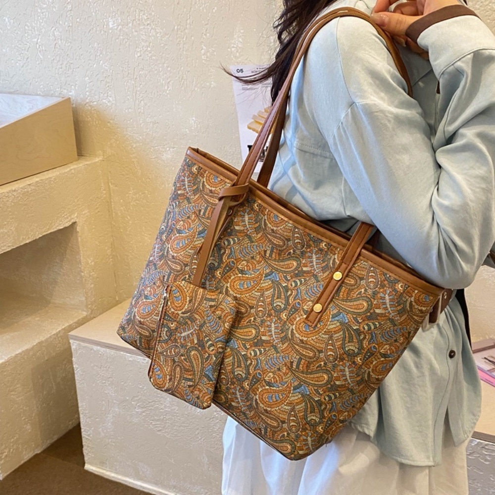 2PCS 여성용 대용량 토트백 동전 지갑 세트 한국 패 - Women'S Work Bags Tote 리뷰 및 가격