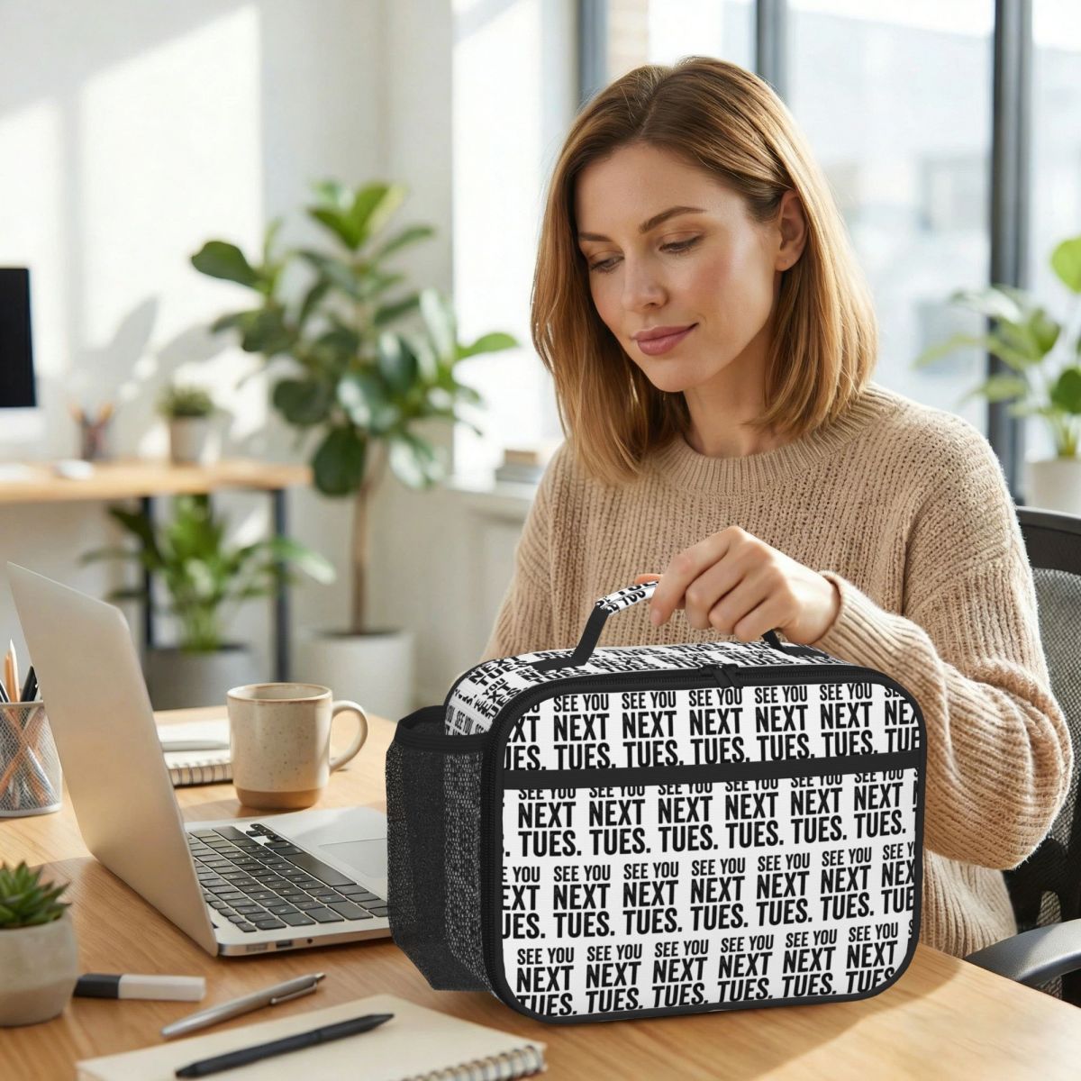 다음 화요일에 만나요 여성용 보온 도시락 가방 사무실용 - Women Bags Next 리뷰 및 가격