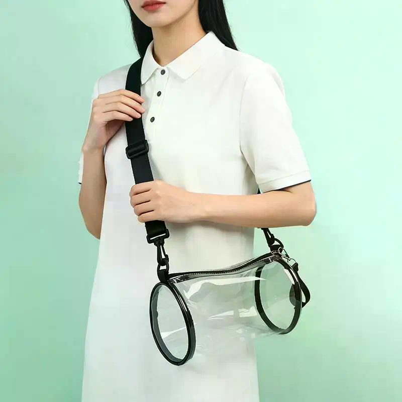 여성용 투명 레이저 크로스바디 백 원통형 패션 미니 숄 - Women Bags Mini 리뷰 및 가격