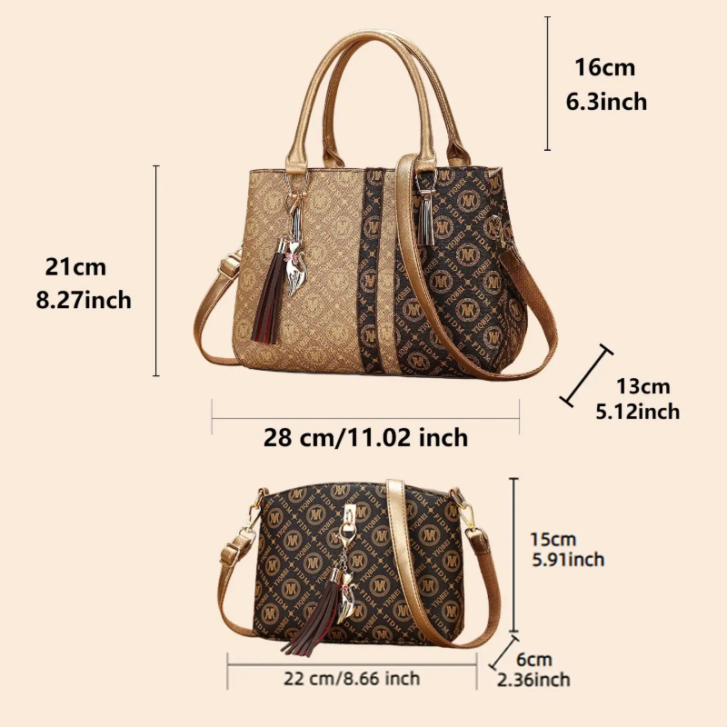 여성용 핸드백 세트(숄더백 포함), 클래식 프린트 대용 - Women Bags Crossbody 리뷰 및 가격