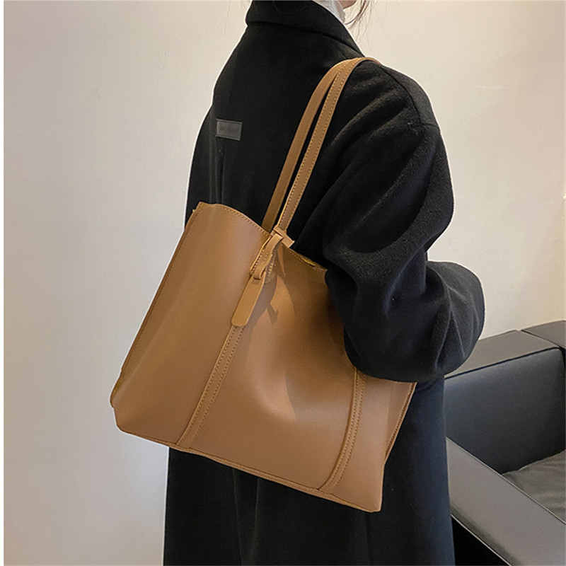 클래식 블랙 인조 가죽 토트백, 대용량 핸드백 숄더백, - Women'S Work Bags Tote 리뷰 및 가격