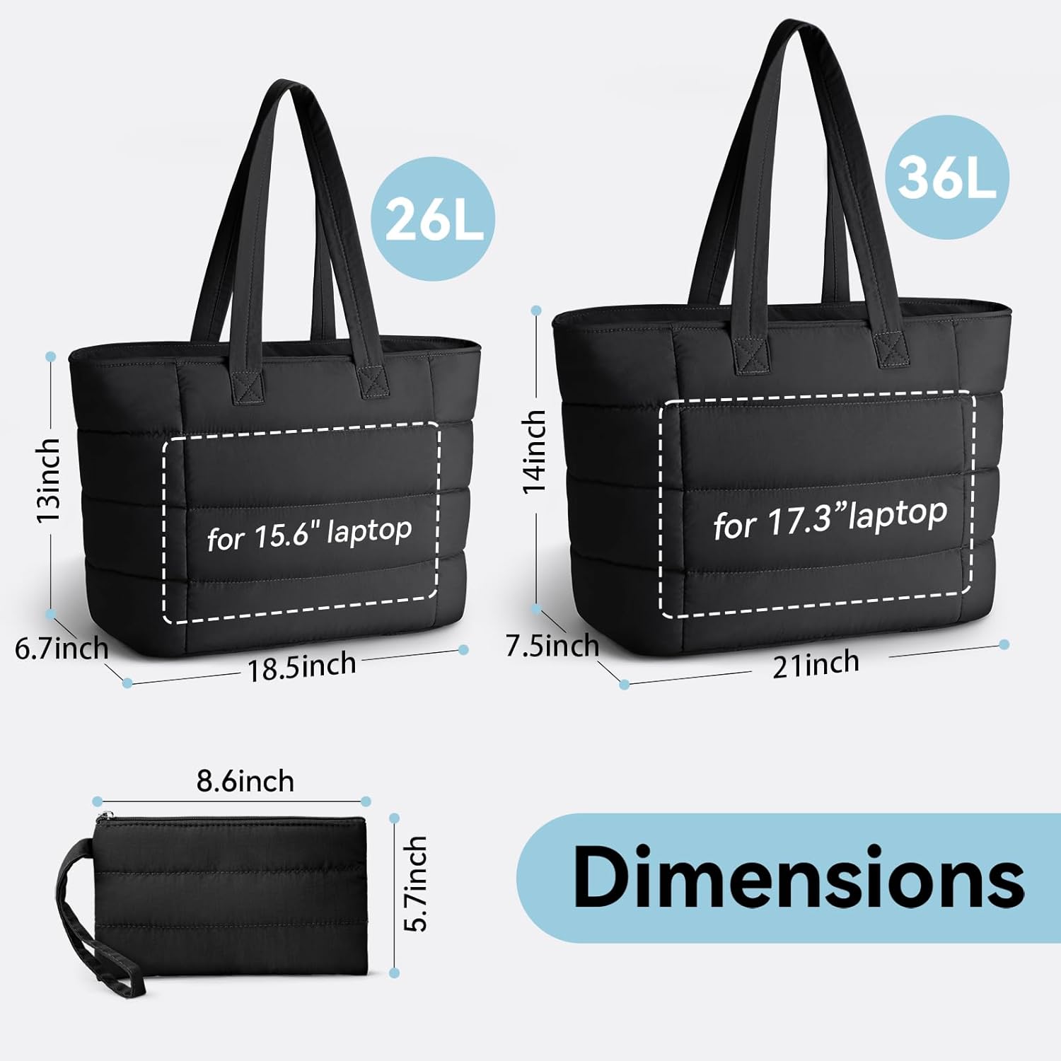 여성용 푸퍼 토트백, 여행, 업무, 헬스장용 가벼운 퍼 - Women'S Work Bags Tote 리뷰 및 가격