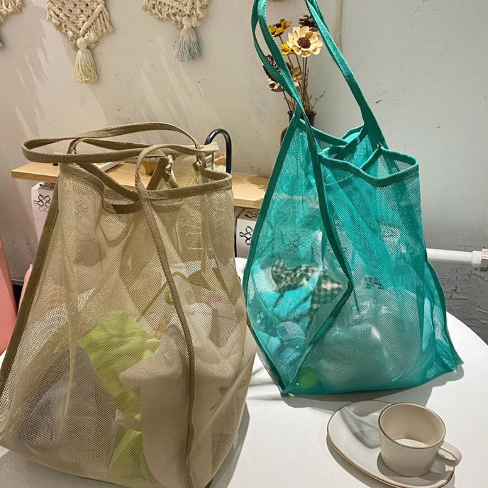 메쉬 비치백 가볍고 통기성이 뛰어나며 속건성이 뛰어난  - Women Bags Daily Use 리뷰 및 가격