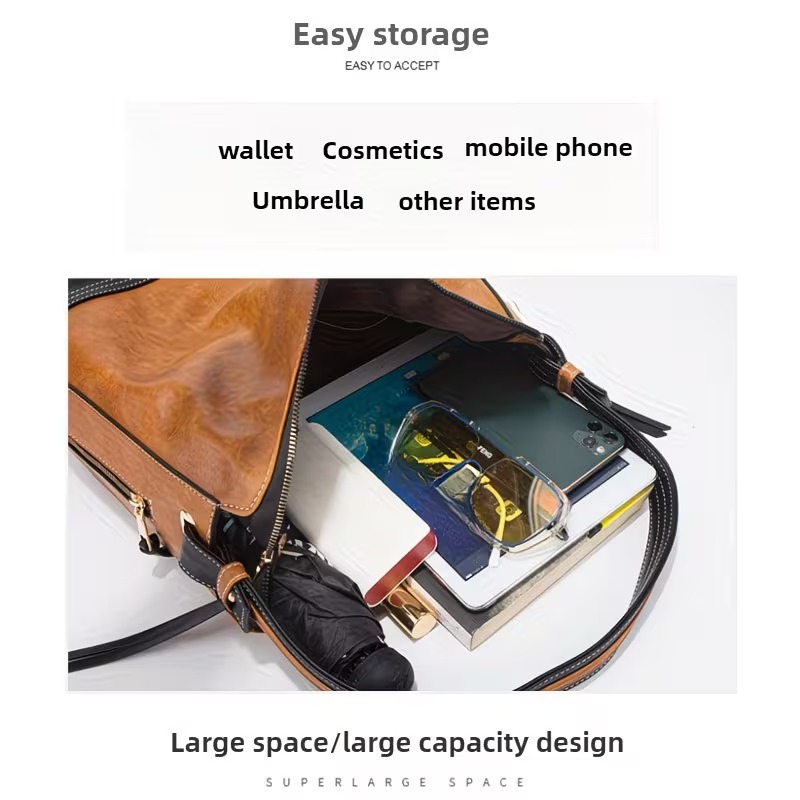 여성 가방 세트 - 4종 세트. 심플한 대비색상, 대용 - Women Bags Crossbody 리뷰 및 가격