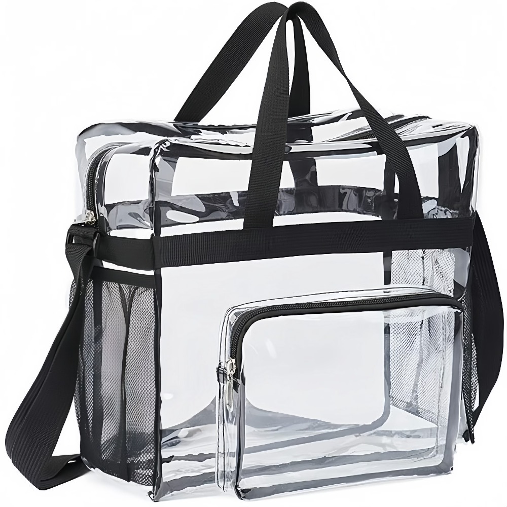 투명 토트백, 튼튼한 플라스틱 소재, 지퍼 포켓 포함, - Women Bags Daily Use 리뷰 및 가격