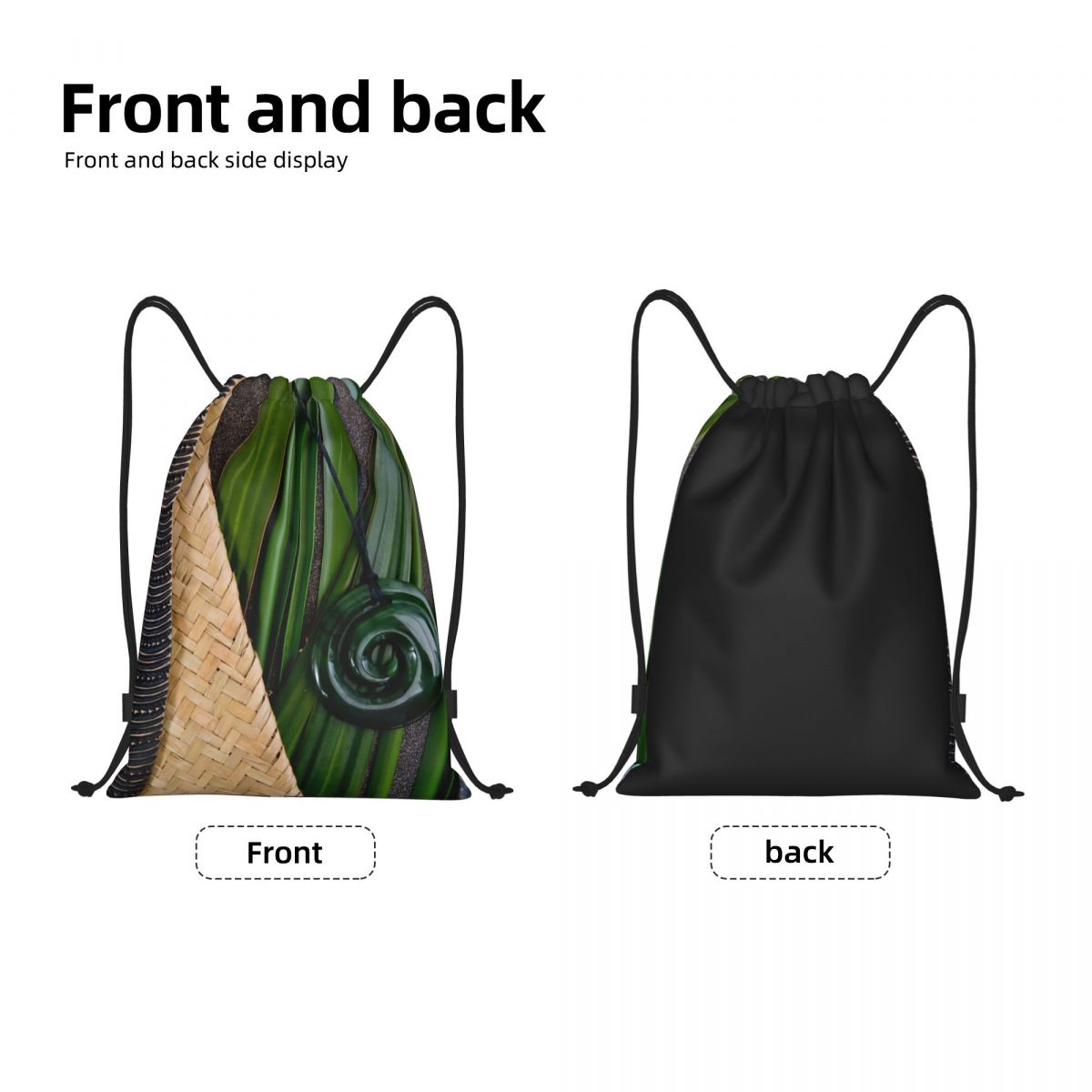 맞춤형 뉴질랜드 마오리 문화 테마 드로스트링 백팩 가방 - Women Bags Nz 리뷰 및 가격