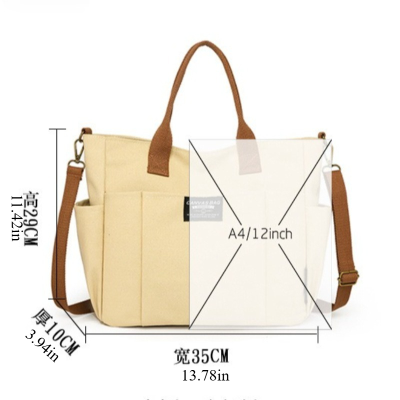 여성용 대형 캔버스 토트백, 미니멀리스트 워크백 - 넓 - Women'S Work Bags Tote 리뷰 및 가격