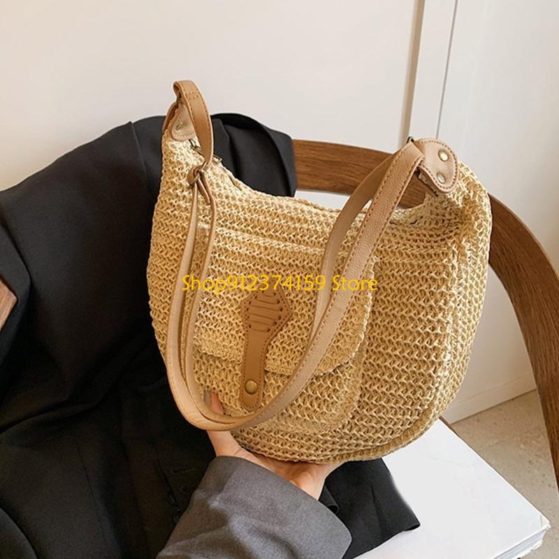 G5AE 여성 밀짚 비치 백 심플 크로스 바디 백 우븐 - Woven Straw Bag 리뷰 및 가격