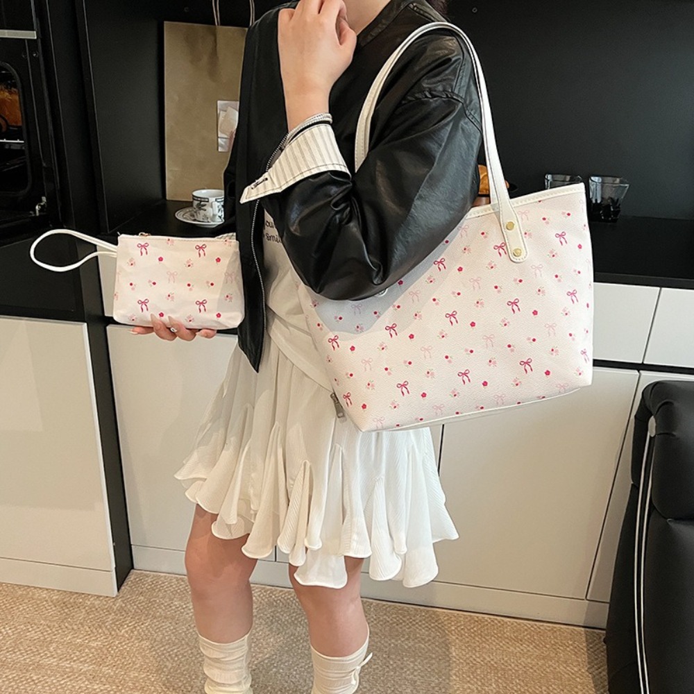 지퍼 잠금 대용량 토트 핸드백 리본 디자인 트렌디 스타 - Women Bags Manufacturer 리뷰 및 가격