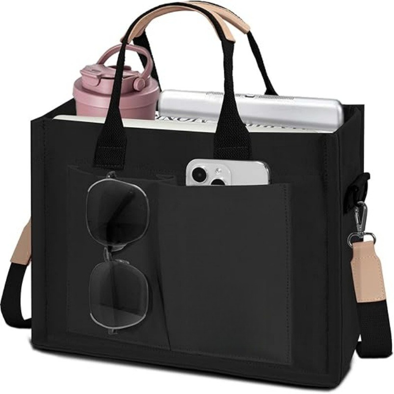 여성용 대형 캔버스 토트백 포켓 포함 노트북 숄더 크로 - Women'S Work Bags Tote 리뷰 및 가격