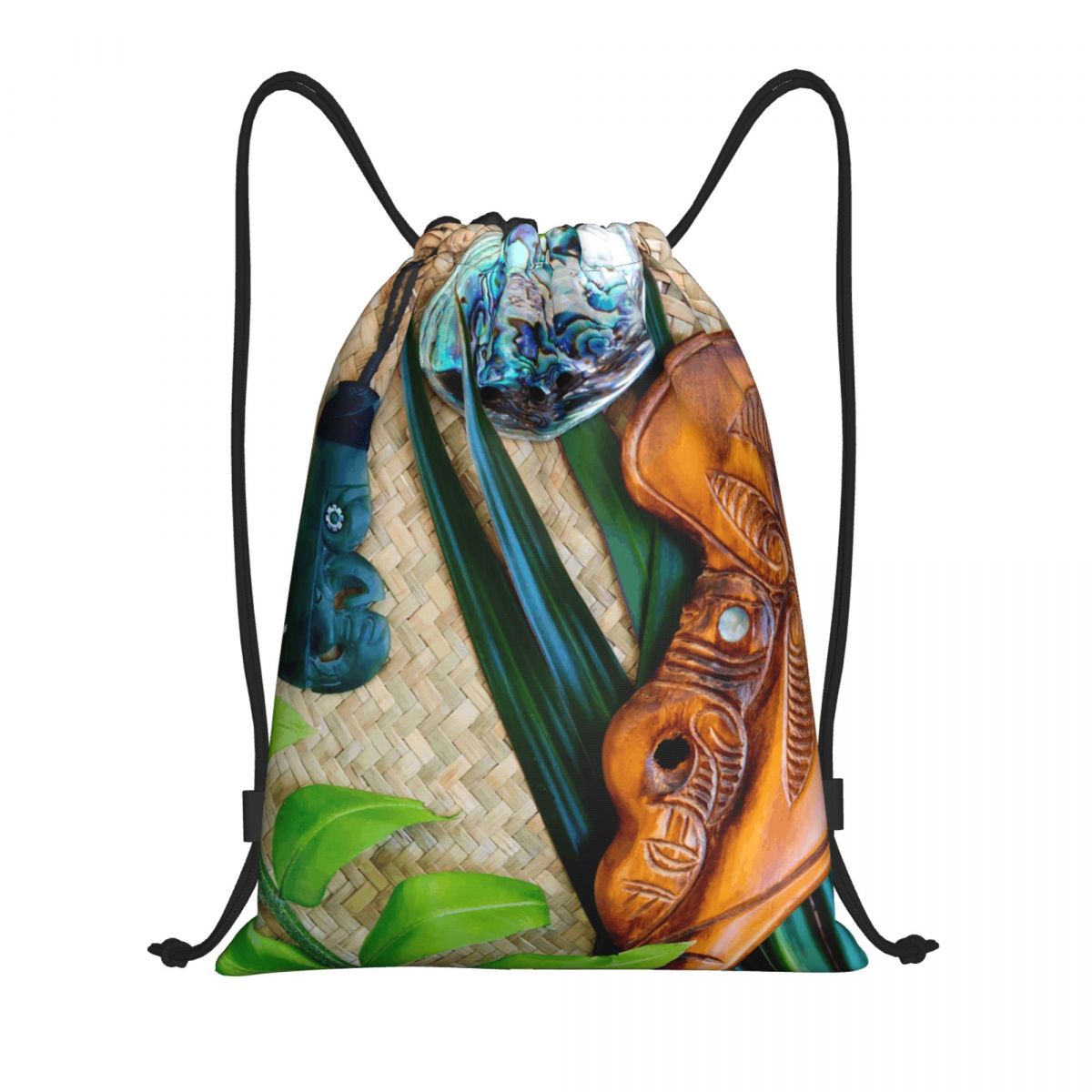 뉴질랜드 마오리족 테마 드로스트링 백 남성 여성 휴대용 - Women Bags Nz 리뷰 및 가격