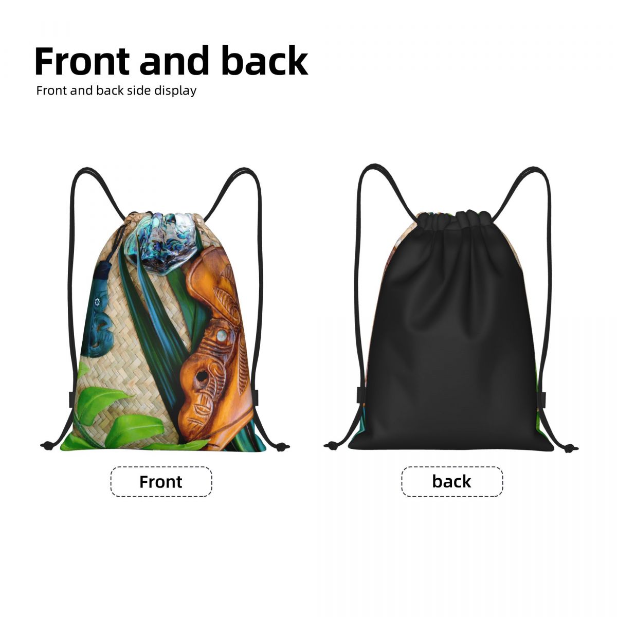 뉴질랜드 마오리족 테마 드로스트링 백 남성 여성 휴대용 - Women Bags Nz 리뷰 및 가격