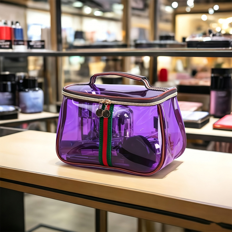 새로운 애플 테마 화장품 가방, 여성용 대용량 투명 세 - Women Bags Large 리뷰 및 가격