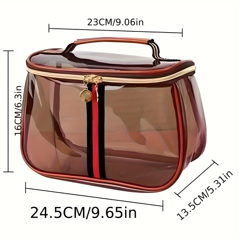 새로운 애플 테마 화장품 가방, 여성용 대용량 투명 세 - Women Bags Large 리뷰 및 가격