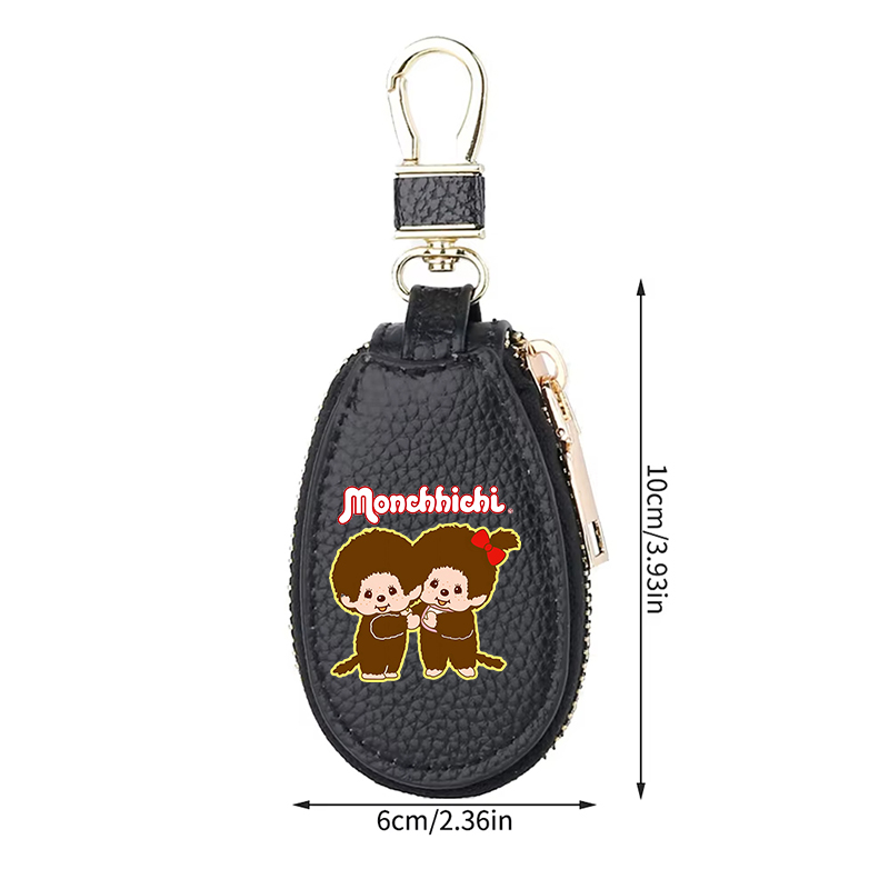 1pcs MONCHHICHI 가죽 지퍼 키 지갑 여성  - Women Bags Mini 리뷰 및 가격