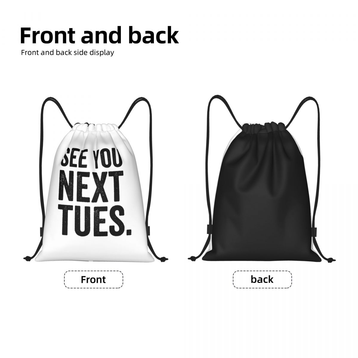 다음 화요일에 만나요. 스웨어링 백팩 패션 드로스트링  - Women Bags Next 리뷰 및 가격