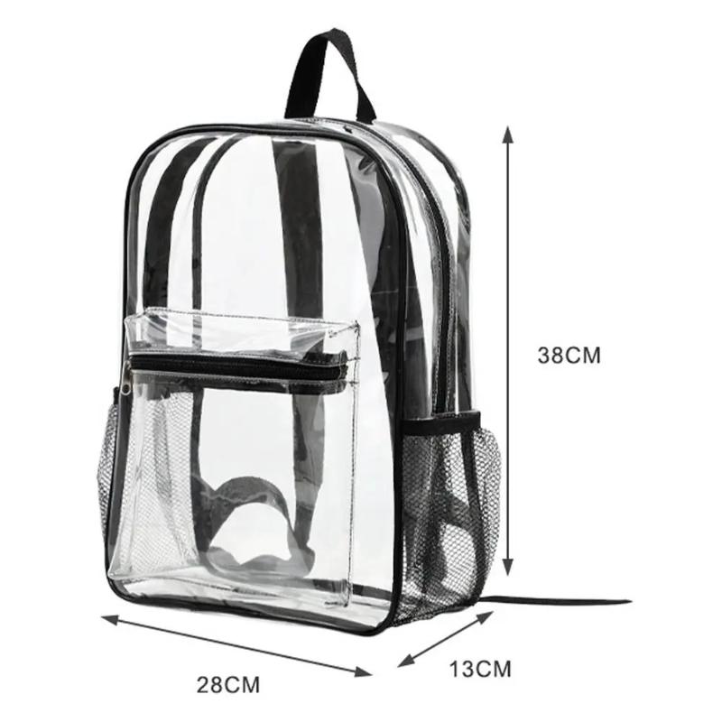 투명 PVC 배낭 야외 스포츠 피트니스 배낭 학교 및  - Women Bags Large 리뷰 및 가격