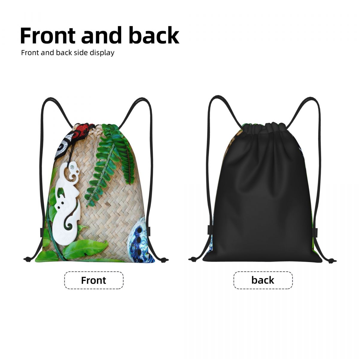 뉴질랜드 마오리족 테마 드로스트링 백 여성 남성 접이식 - Women Bags Nz 리뷰 및 가격