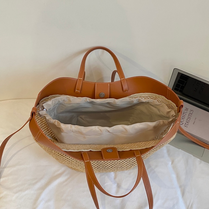 Vsper 브랜드 밀짚 니트 여성용 대형 토트백 두 사 - Woven Straw Bag 리뷰 및 가격
