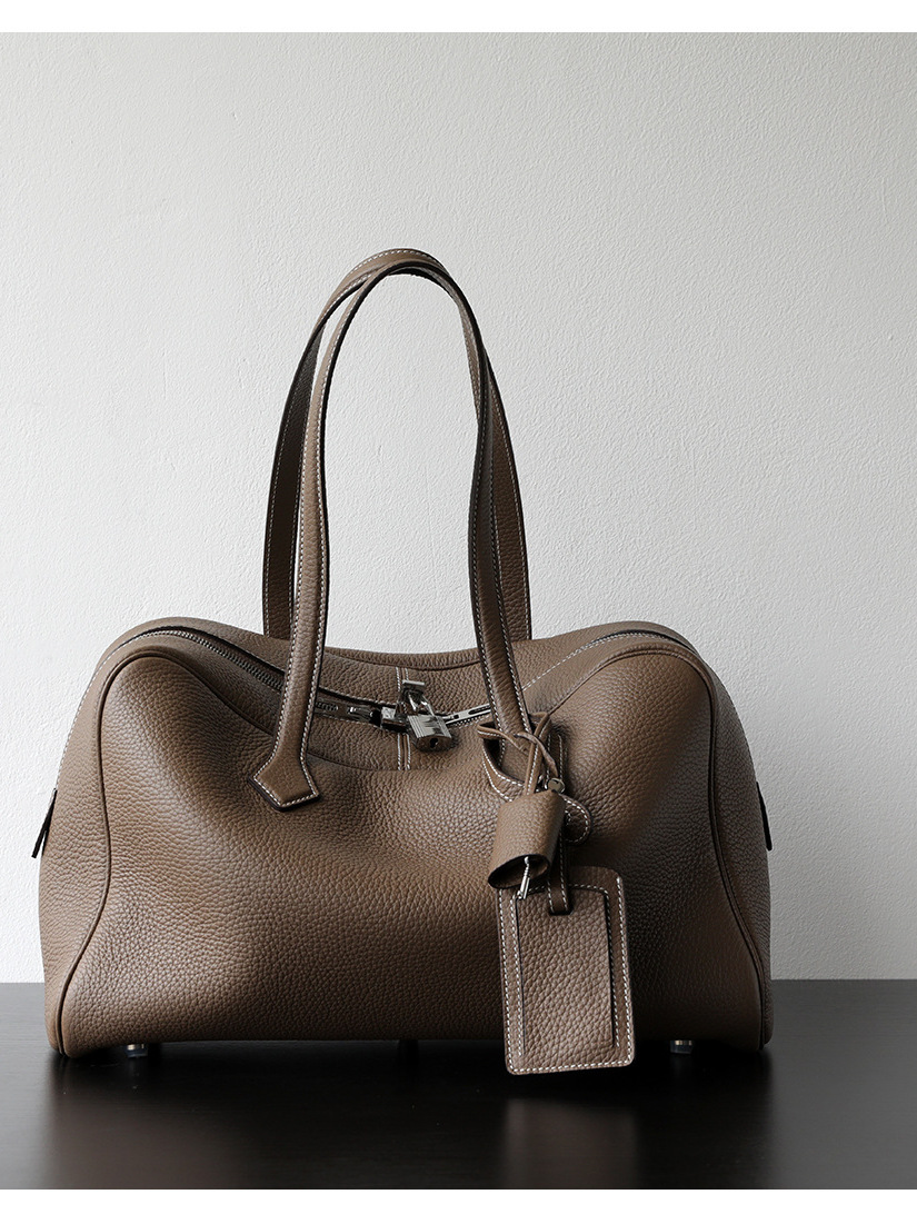 빅토리아 대용량 가죽 토트백 유니섹스 볼링볼 보스턴백  - Women'S Bags Victoria 리뷰 및 가격