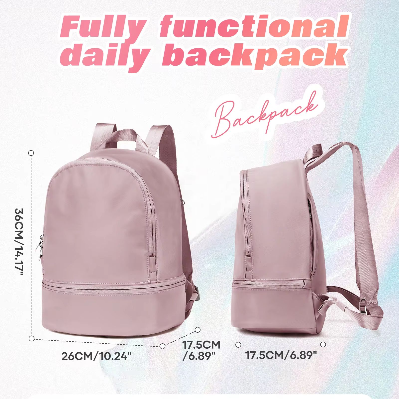 여성용 가방, 신발 수납공간이 있는 소형 스포츠 백팩, - Women Bags And Shoes 리뷰 및 가격