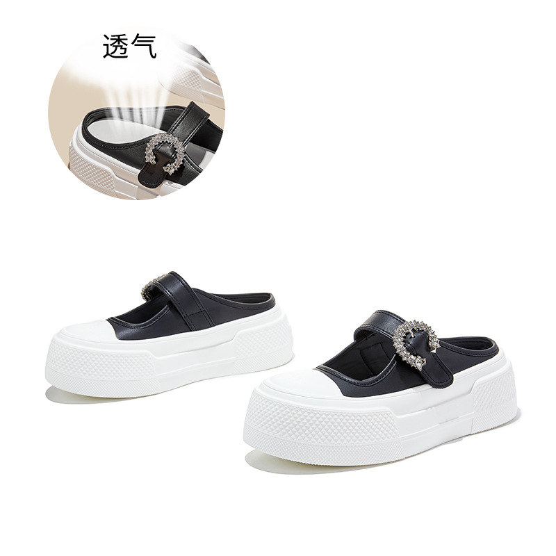 폼 바닥 가죽 가방 헤드 슬리퍼 여성 여름 신상 두꺼운 - Women Bags And Shoes 리뷰 및 가격