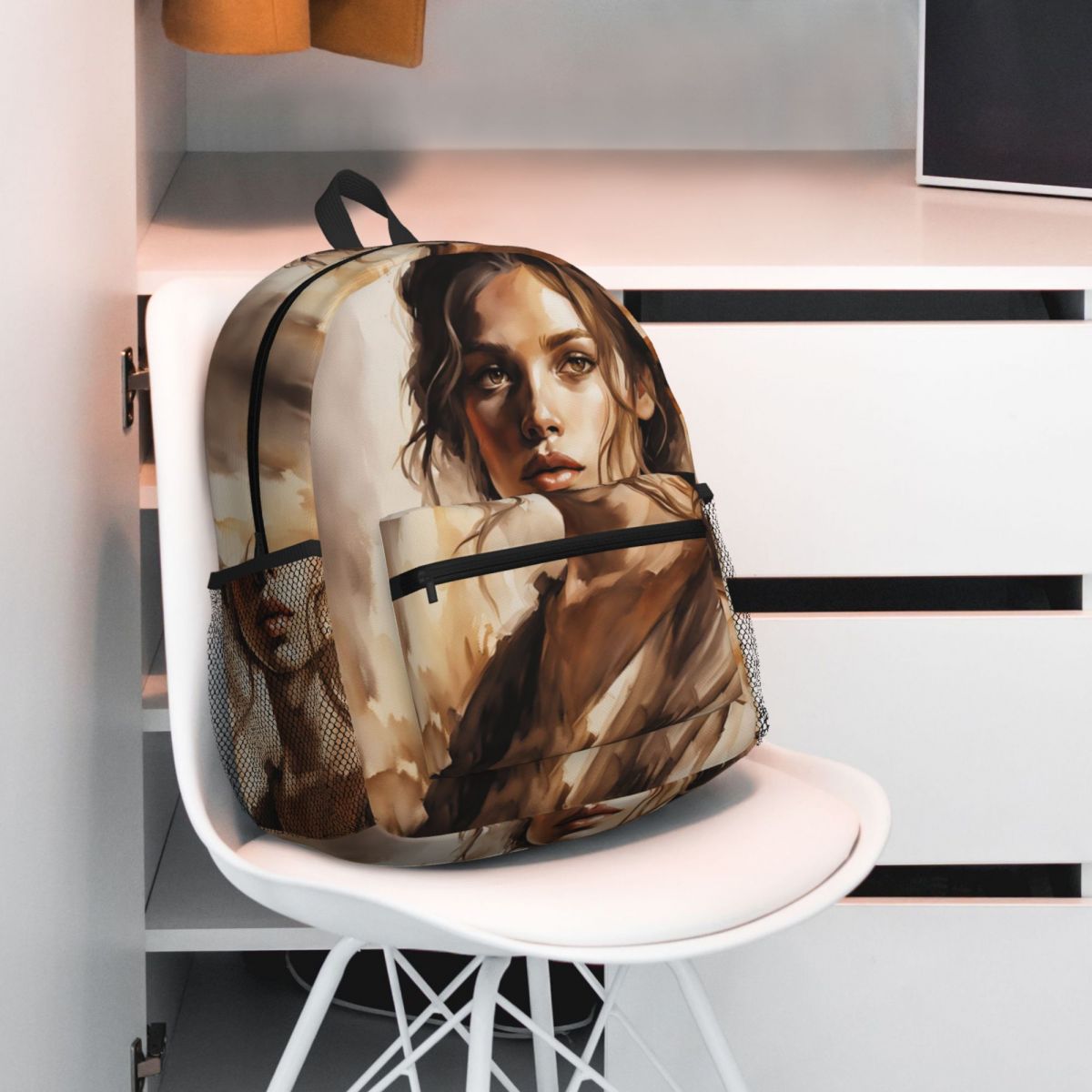 옆집 소녀 수채화 그림 학생 배낭 학교 가방 남성 여성 - Women Bags Next 리뷰 및 가격