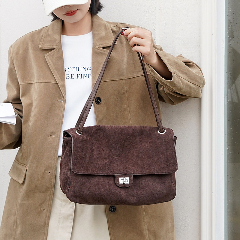 여성용 정품 스웨이드 가죽 숄더백, 조절 가능한 스트랩 - Women'S Work Bags Tote 리뷰 및 가격