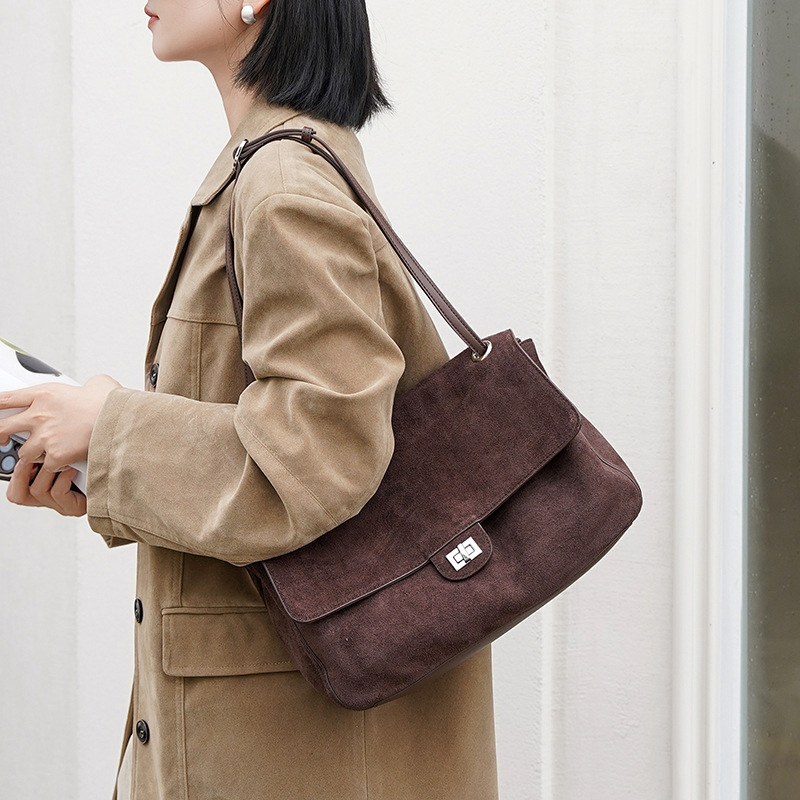 여성용 정품 스웨이드 가죽 숄더백, 조절 가능한 스트랩 - Women'S Work Bags Tote 리뷰 및 가격
