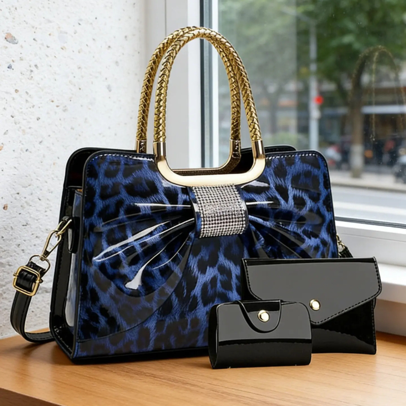 나비 매듭 레오파드 프린트 여성용 가방, 고품질 PU  - Women Bags Crossbody 리뷰 및 가격
